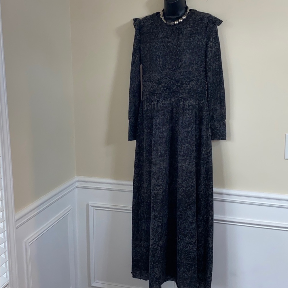 ALVINA Maxi Dress Full Length Black and Grey size 3/med